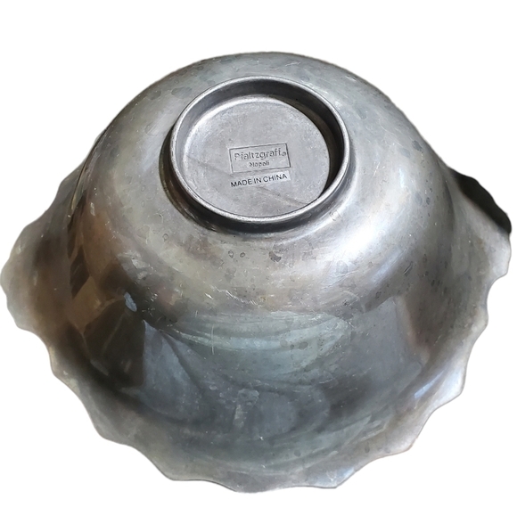 Pfaltzgraff Napoli Large Table fruit Bowl Aluminum Hollowware - Picture 10 of 11